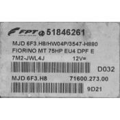 ECU Calculator Motor Fiat Fiorino 1.3JTD 51846261 6F3.H8 HW04P