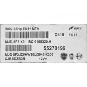 ECU Calculator Motor Fiat 500 1.3JTD 55270199 8F3.X3 {