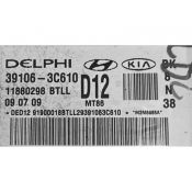 ECU Calculator Motor Hyundai Genesis 2.0 39106-3C610 11880298 BTLL MT86 {