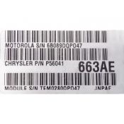 ECU Calculator Motor Jeep Grand Cherokee 2.5 P56041663AE {