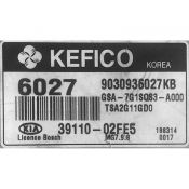ECU Calculator Motor Kia Picanto 1.2 39110-02FE5 9030936027KB MG7.9.8