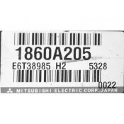 ECU Calculator Motor Mitsubishi Outlander 2.0 1860A205 E6T38985