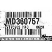 ECU Calculator Motor Mitsubishi Pajero 3.5 MD360757 E2T76282 H43