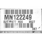 ECU Calculator Motor Mitsubishi Carisma 1.6 MN122249 E2T77677 H00 {
