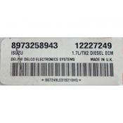 ECU Calculator Motor Opel Meriva 1.7DTI 12227249 8973258943 Isuzu TX2 {