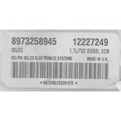 ECU Calculator Motor Opel Meriva 1.7DTI 12227249 8973258945 Isuzu TX2 {