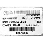 ECU Calculator Motor Peugeot Expert 2.0HDI 9833346580 42026887 DCM7.1A {