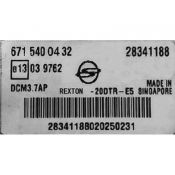 ECU Calculator Motor Ssangyong Korando 2.0D 6715400432 28341188 DCM3.7AP {