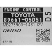ECU Calculator Motor Toyota Avensis 2.2 89661-05D51 MB275900-1431
