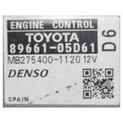 ECU Calculator Motor Toyota Avensis 1.6 89661-05D61 MB275400-1120
