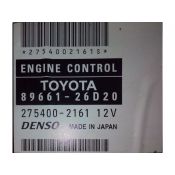 ECU Calculator Motor Toyota Hiace 89661-26D20 275400-2161 {