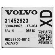 ECU Calculator Motor Volvo V40 2.0 31452623 MB279700-9613 XD