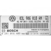 ECU Calculator Motor VW Golf6 2.0TDI 03L906018AN 0281016409 EDC17C46 CFHC H25{