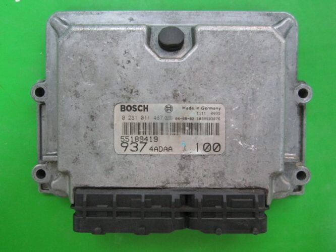 ECU Engine Control Unit Alfa Romeo 147 1.9JTD 55189419 0281011487 EDC15C7-0
