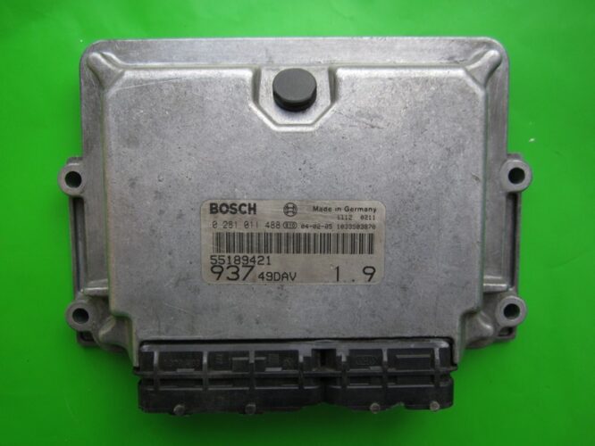 ECU Engine Control Unit Alfa Romeo 147 1.9JTD 55189421 0281011488 EDC15C7-0