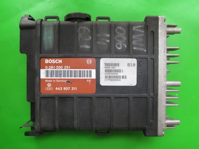ECU Engine Control Unit Audi 80 1.8 443907311 0261200251 MA1.2-0