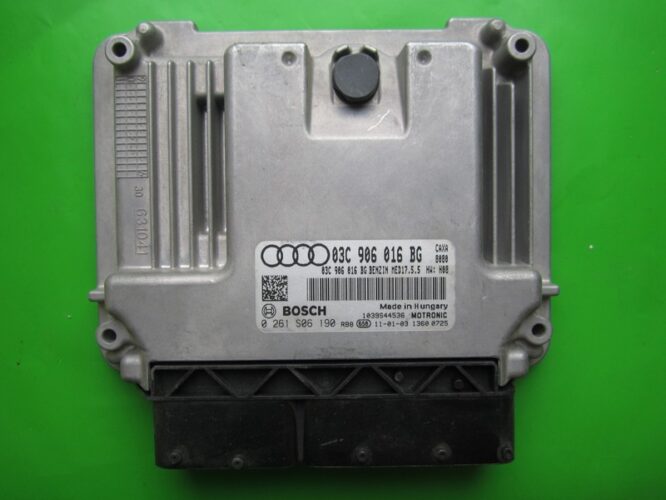 ECU Engine Control Unit Audi A1 1.4 03C906016BG 0261S06190 MED17.5.5-0