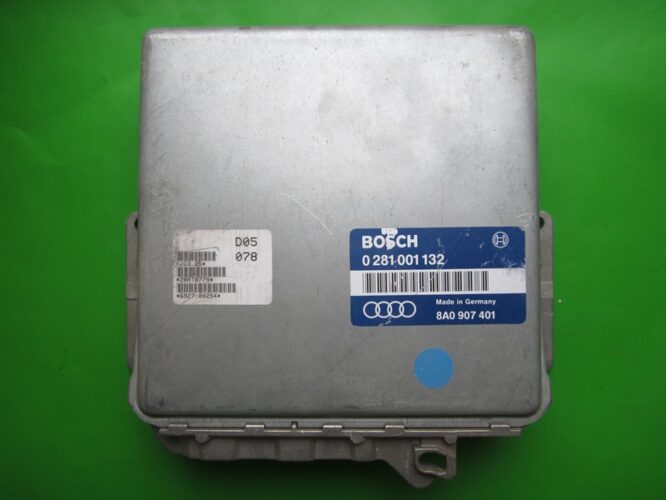 ECU Engine Control Unit Audi 80 1.9TDI 8A0907401 0281001132 EDC1.2.6-0
