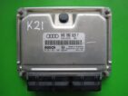 ECU Engine Control Unit Audi A2 1.4TDI 045906019F 0281011607 EDC15P+-0