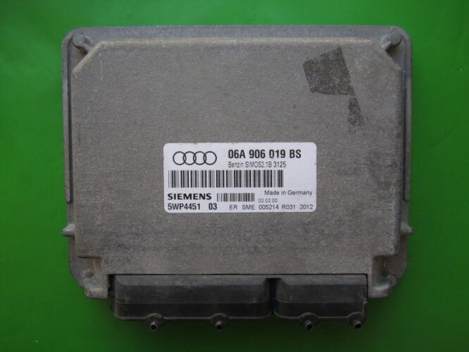 ECU Engine Control Unit Audi A3 1.6 06A906019BS 5WP4451 SIMOS 2.1B AKL-0
