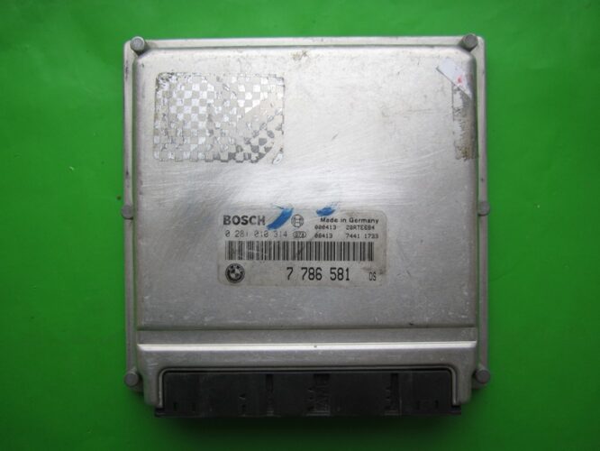 ECU Engine Control Unit Bmw 530D 7786581 0281010314 EDC15C4 E39-0