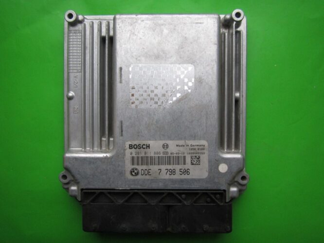 ECU Engine Control Unit Bmw 730D DDE7798506 0281011886 EDC16CP35 E65-0