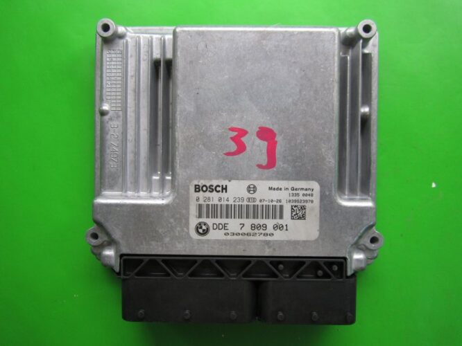 ECU Engine Control Unit Bmw 118D DDE7809001 0281014239 EDC17C06-0