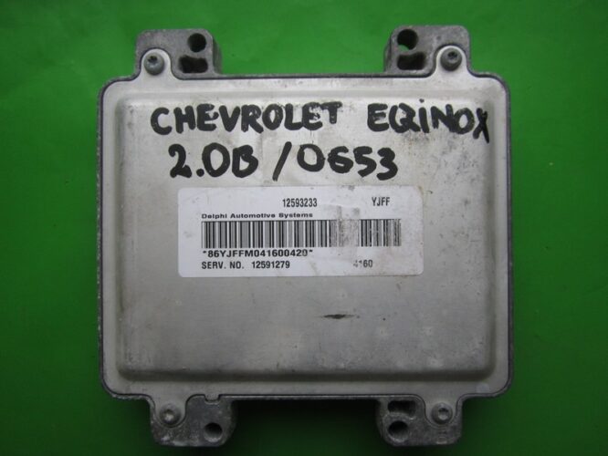ECU Engine Control Unit Chevrolet Equinox 3.4 12593233 12591279 YJFF-0