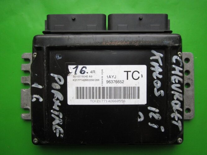 ECU Engine Control Unit Chevrolet Kalos 1.2 96376652 S010016040A9 TC KEMSCO 4R-0