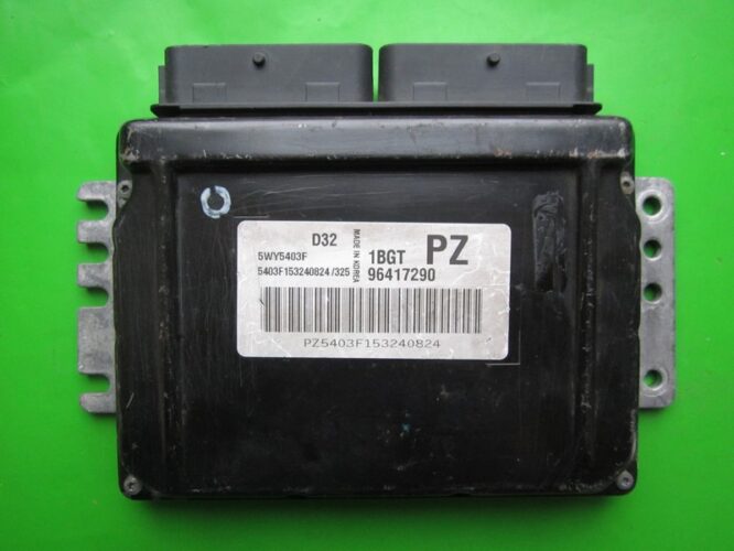 ECU Engine Control Unit Chevrolet Matiz 0.8 96417290 5WY5403F PZ Sirius D32-0