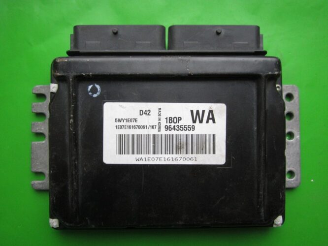 ECU Engine Control Unit Chevrolet Kalos 1.2 96435559 5WY1E07E WA Sirius D42-0