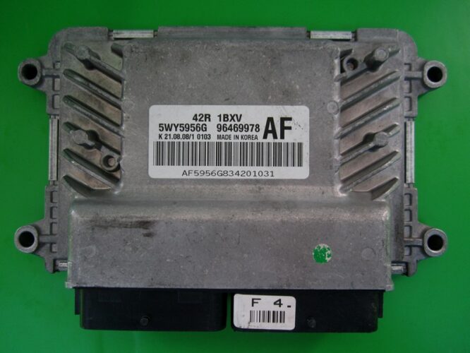 ECU Engine Control Unit Chevrolet Aveo 1.2 96469978 5WY5956G AF 42R-0