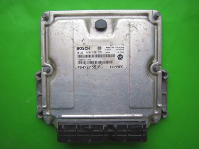 ECU Engine Control Unit Chrysler Voyager 2.5CRD P04727661AC 0281010290 EDC15C5-0