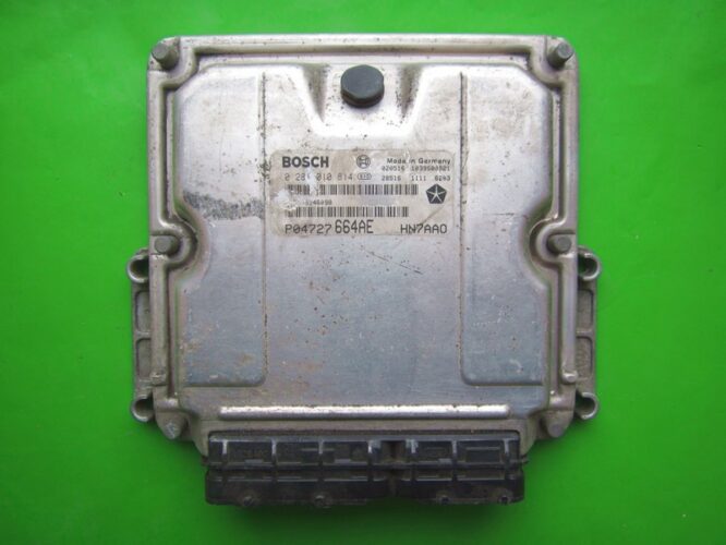 ECU Engine Control Unit Chrysler Voyager 2.5CRD P04727664AE 0281010814 EDC15C5-0