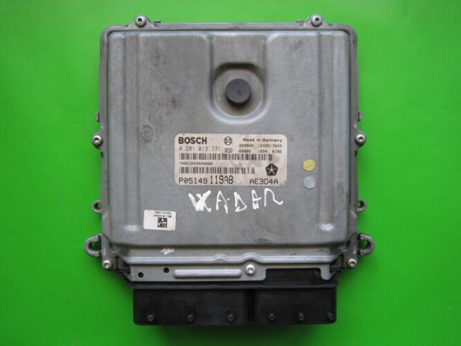ECU Engine Control Unit Chrysler 300C 3.0CRD P05149119AB 0281013771 EDC16CP31-0