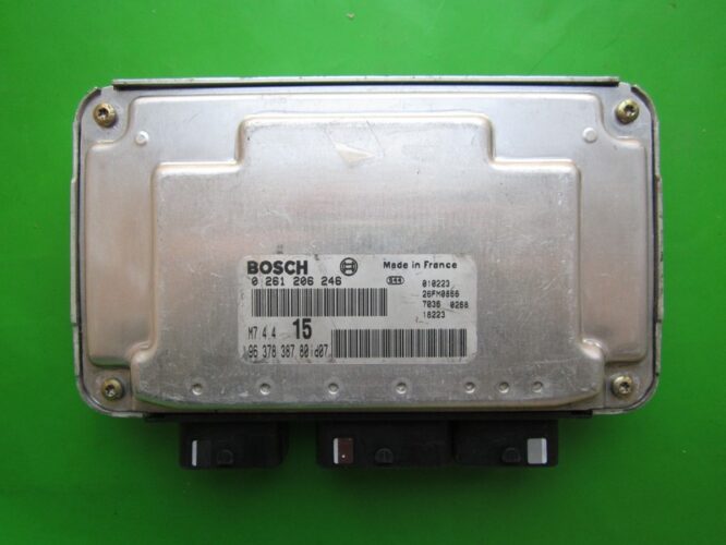 ECU Engine Control Unit Citroen Saxo 1.1 9637838780 0261206246 M7.4.4-0