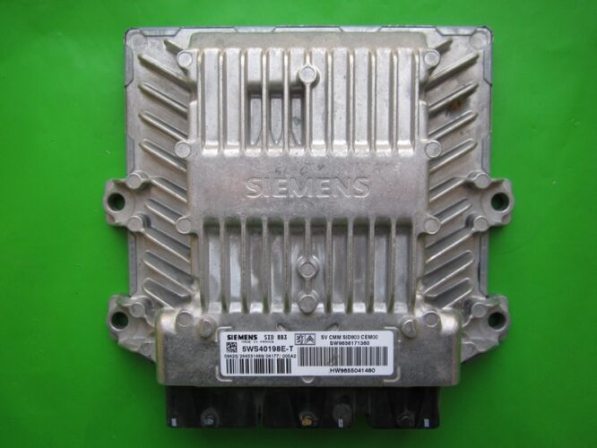 ECU Engine Control Unit Citroen C5 2.0HDI 9656171380 5WS40198E-T SID803-0