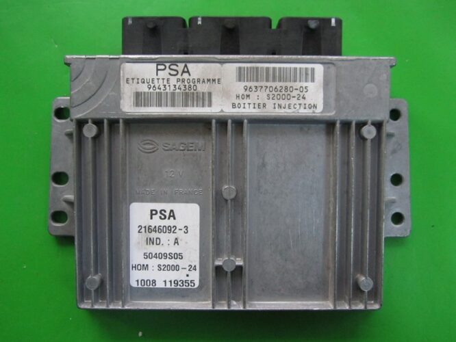 ECU Engine Control Unit Citroen Berlingo 1.4 9643134380 21646092 S2000-24-0