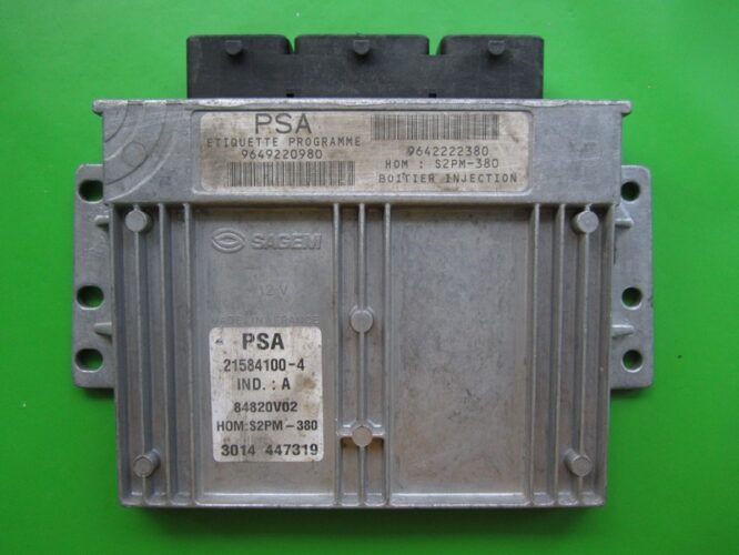 ECU Engine Control Unit Citroen C3 1.4 9649220980 21584100 S2PM-380-0