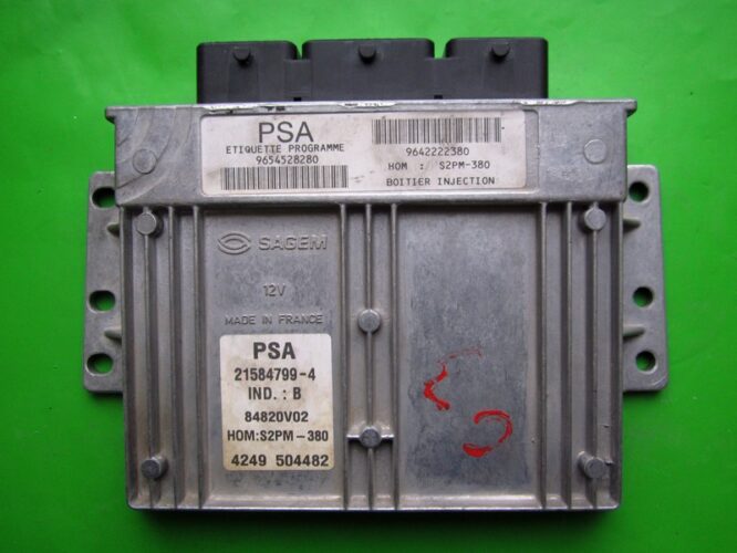 ECU Engine Control Unit Citroen C3 1.4 9654528280 21584799 S2PM-380-0