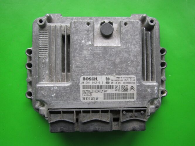 ECU Engine Control Unit Citroen Berlingo 1.6HDI 9661032980 0281012619 EDC16C34-0