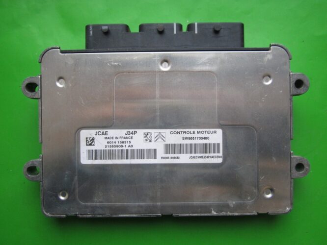 ECU Engine Control Unit Citroen C3 1.4 9661700480 9651696680 J34P-0