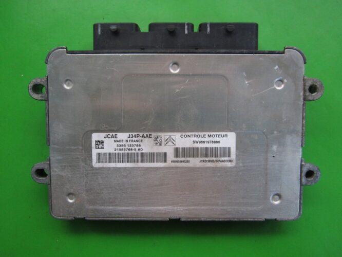 ECU Engine Control Unit Citroen C3 1.4 9661978880 9655883280 J34P-AAE-0