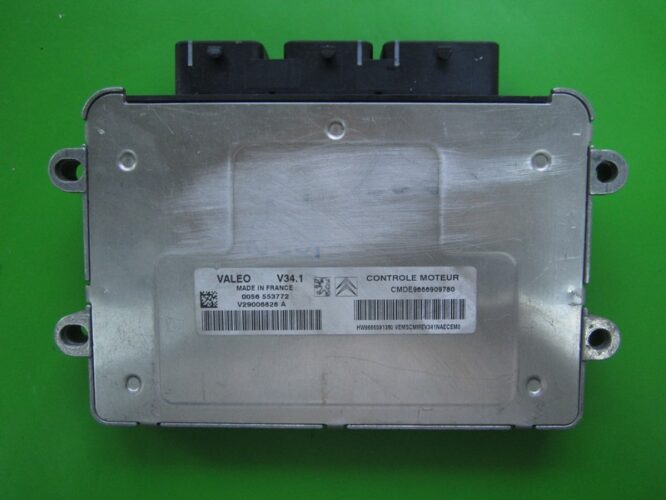 ECU Engine Control Unit Citroen C3 1.4 9666909780 9666591380 V34.1-0