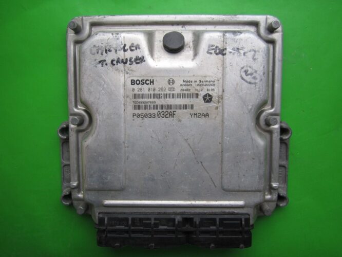 ECU Engine Control Unit Chrysler PT Cruiser 2.2CRD P05033032AF 0281010292-0