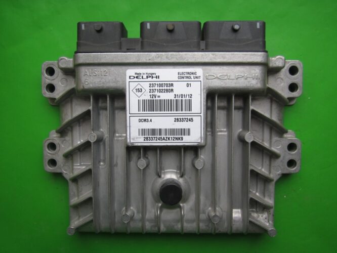 ECU Engine Control Unit Dacia Duster 1.5DCI 237102280R 237100703R DCM3.4-0