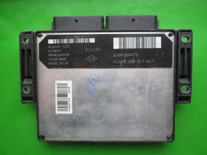 ECU Engine Control Unit Dacia Solenza 1.9D 8200380472 8200317417 DCU3R-0