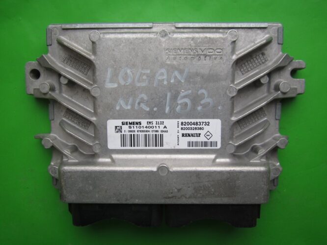 ECU Engine Control Unit Dacia Logan 1.4 8200483732 S110140011A EMS3132-0