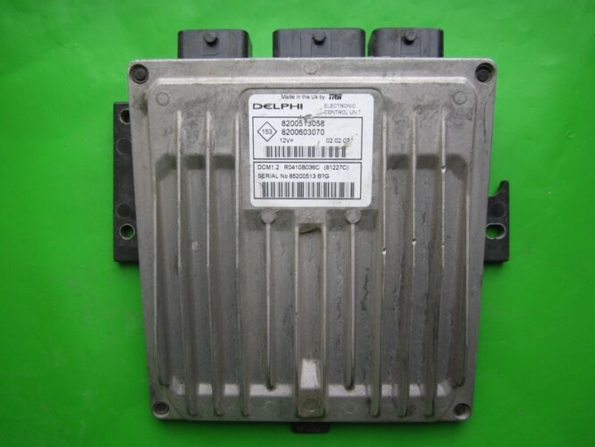 ECU Engine Control Unit Dacia Logan 1.5DCI 8200603070 81227C DCM1.2-0