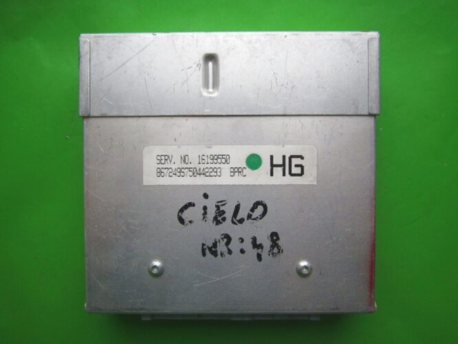 ECU Engine Control Unit Daewoo Cielo 1.5 16199550 BPRC HG bleu-0